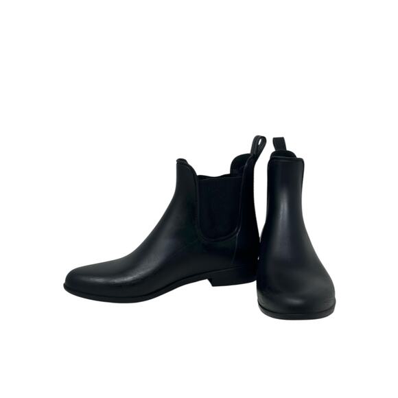 J.Crew Black Chelsea Rain Pull On Rubber Booties size 9 - Picture 9 of 15